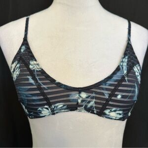 RVCA black and blue in bloom bikini top.  Light weight.